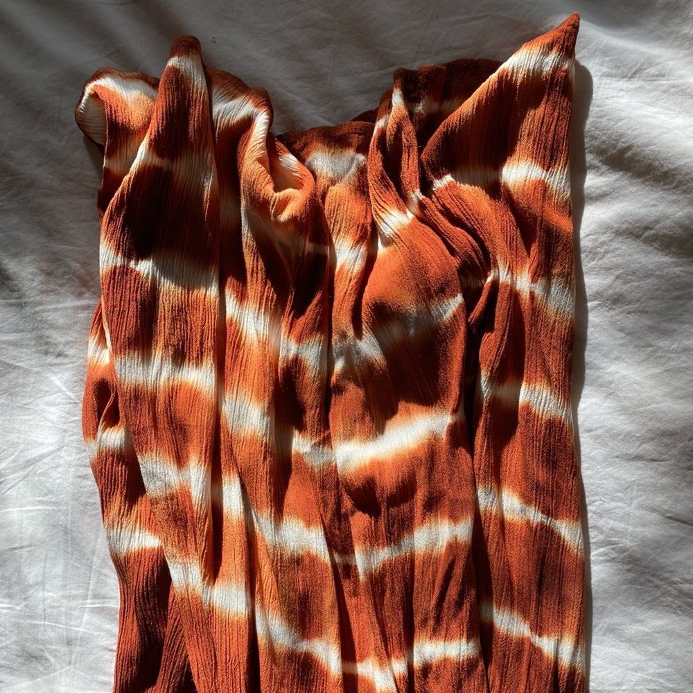 Brand New Tie Dye Lace Up Maxi Dress